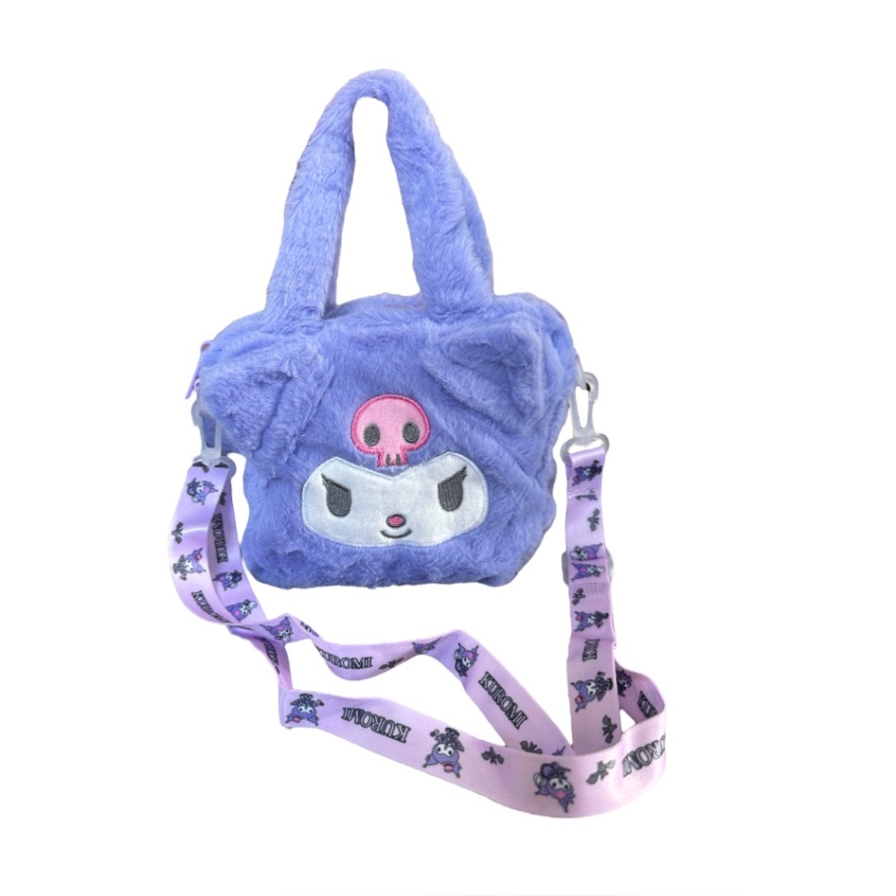 Kuromi Plush Kids Shoulder Bag - Purple